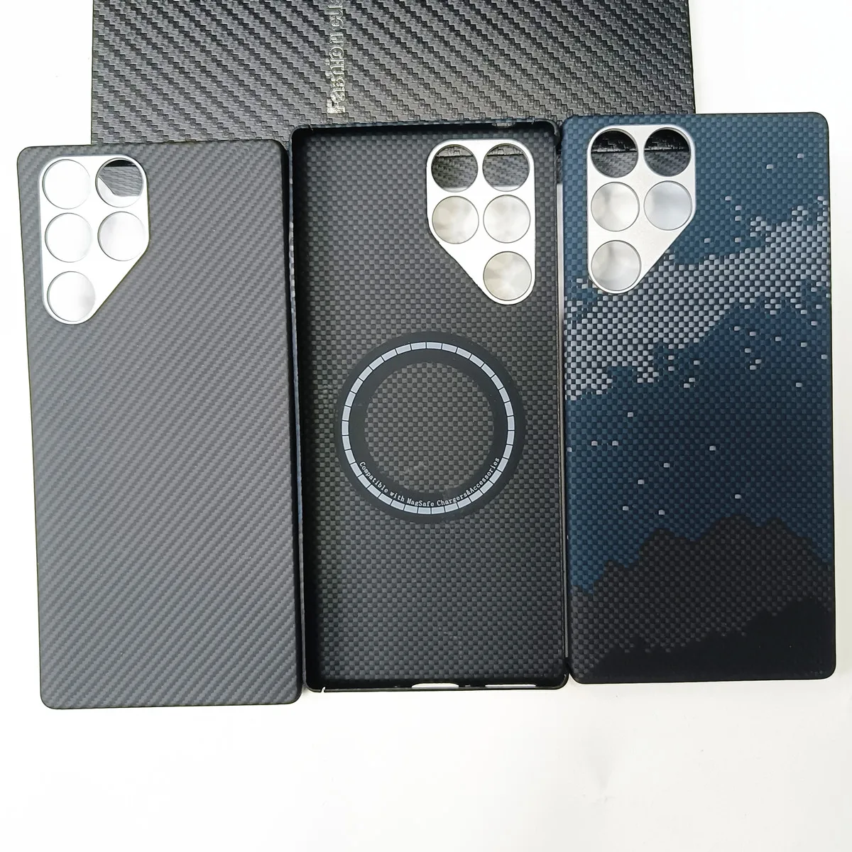 

Genuine Aramid Carbon Fiber Magsafe Case For ZTE RedMagic 11 Pro Plus Matte Starry Sky 600D Bulletproof Magnetic Hard Thin Cover