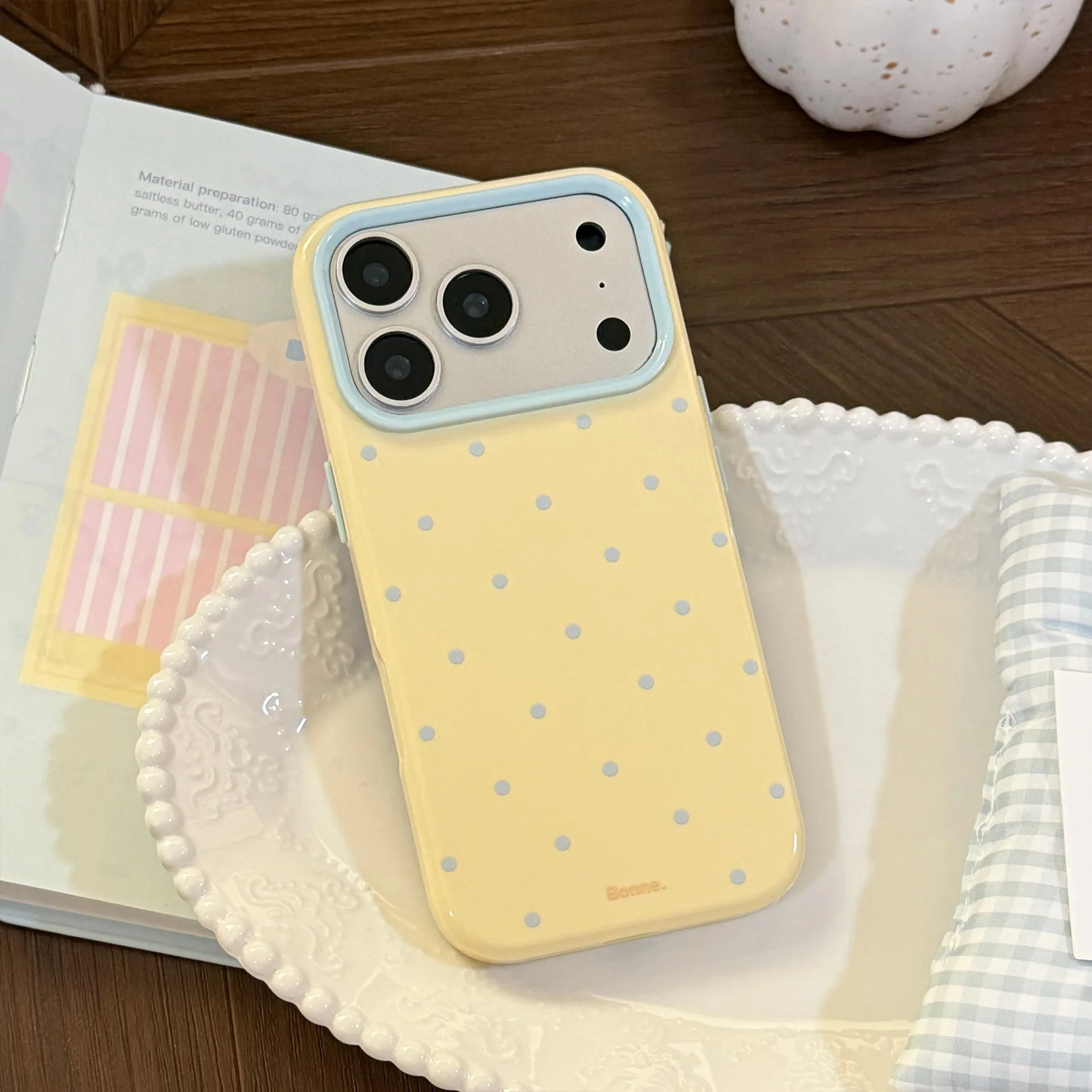 Koreanische Polka Dots INS Handyhülle für Samsung Galaxy A07 A06 A16 4G A17 S25 S26 Ultra S24 S23 Plus A55 A56 A57 A36 A37 5G Cover – Detail 2