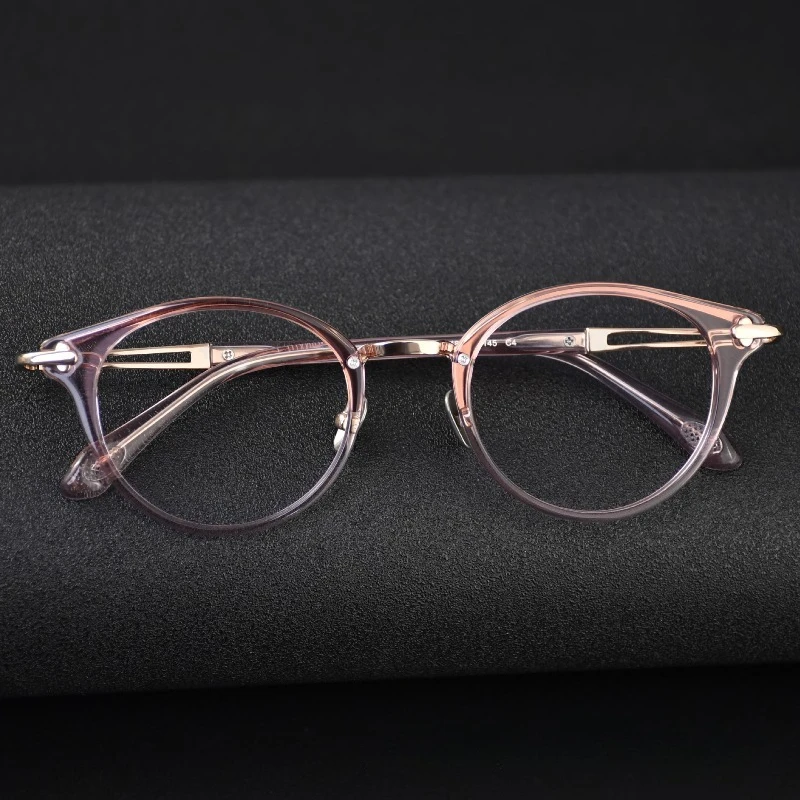 عالية الجودة خلات البيضاوي الرجعية وصفة طبية العلامة التجارية تصميم اليدوية إطار قصر النظر نظارات النساء التيتانيوم الرجال نظارات القراءة Gafas