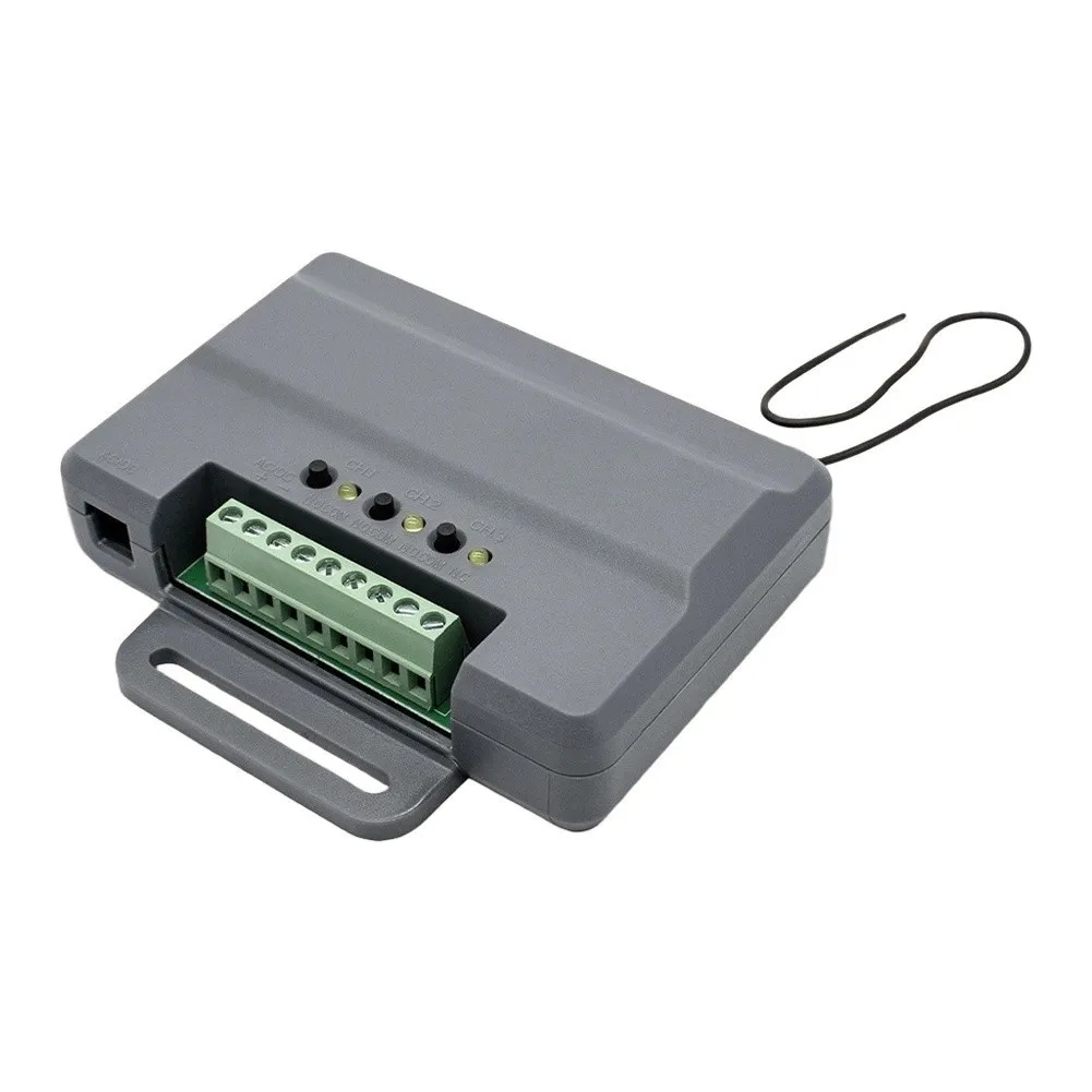 Compatible With Popular Brands Commercial Door Grey 850LM Three Channel System 250 Feet Range Compatible With Popular