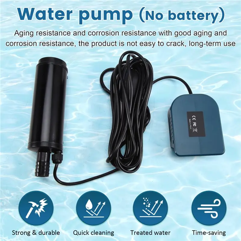 【CHRISTMAS 】For 18V Lithium Battery Powered Portable Water Transfer Pump For Pool Garden Shower Hot Tub Tank Ponds Aquari
