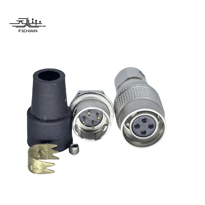 Hirose Connectors, Socket HR10A-7R-4P(73) And Plug  HR10A-7P-4S(73)4Pin Connectors For Aerospace And Industrial Cameras