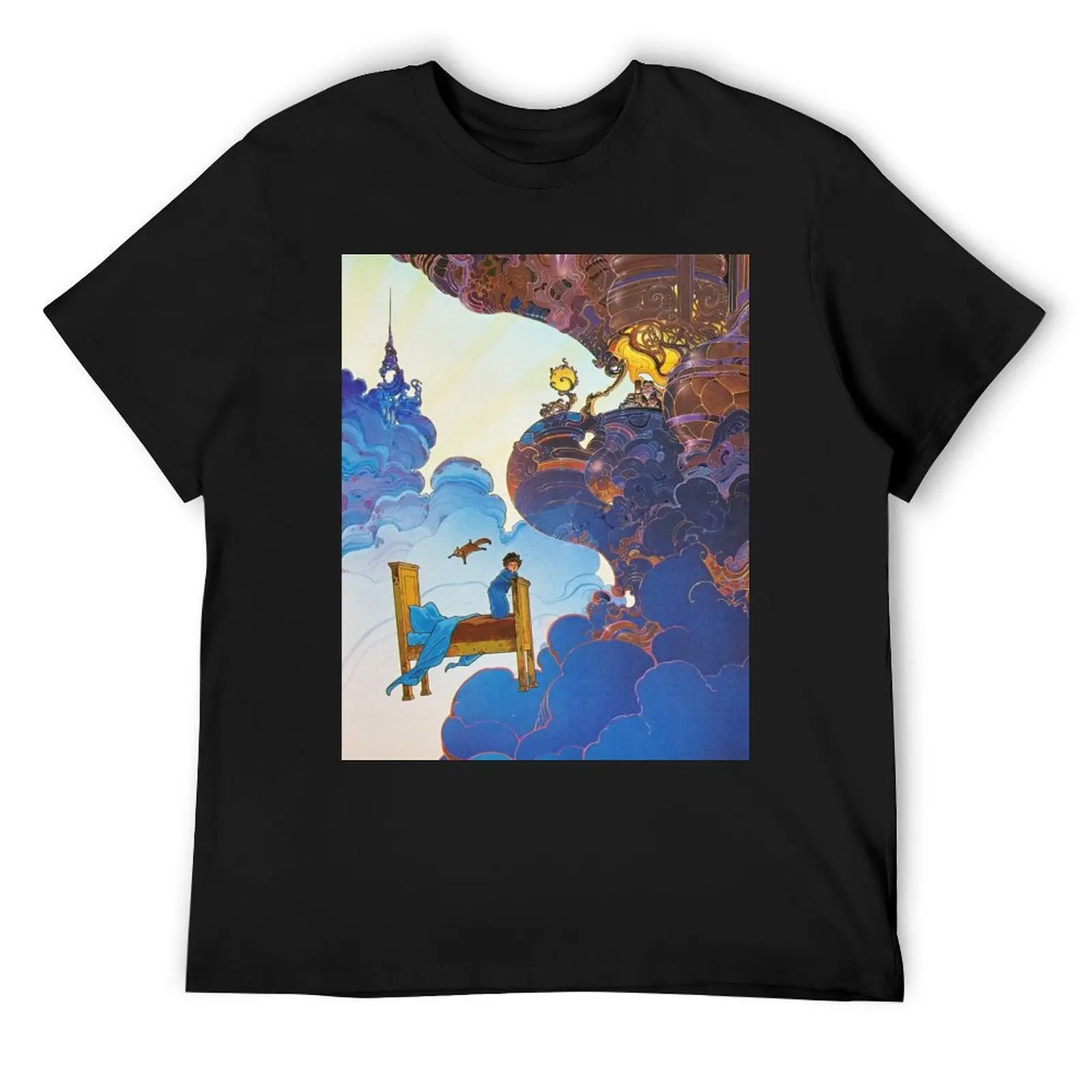 

Футболка Jean Giraud, мужская футболка, хлопковые футболки с рисунком, мужские футболки с рисунком аниме