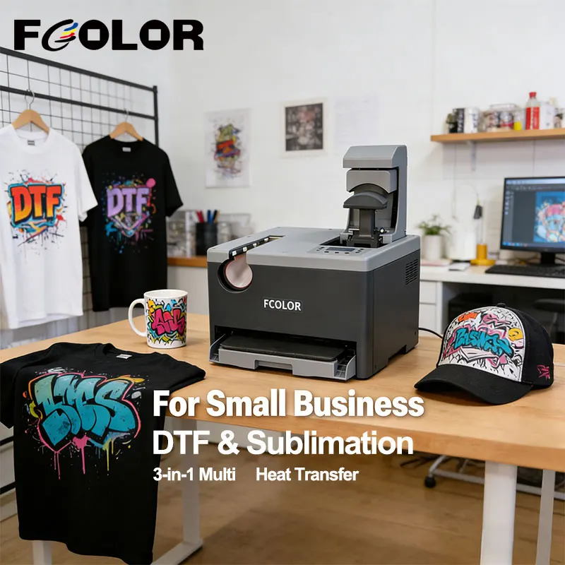 Multi Function 3 in 1 Heat Press Machine for Small Business T Shirt Mug Cap Heat Transfer DTF Sublimation