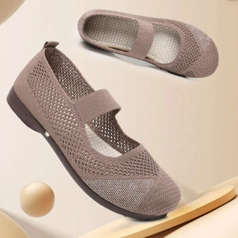 Summer New Single Shoes For woman Casual Breathable Comfortable Women's Loafers Soft sole Anti-slip Wear-resistant woman shoes
