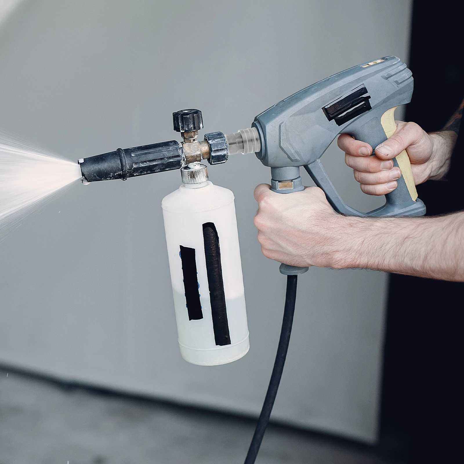 

Durable High Pressure Hose Nozzle M14x1.5 Quick Connect Adapter Silver Car Wash Hose Attachment Leakproof Pressure Washer