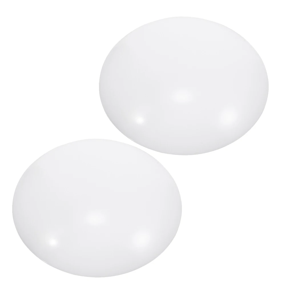 

2 Pcs Ceiling Lampshade Shades Replacement Dome Bedroom Lights Cover Plastic Plate Bathroom