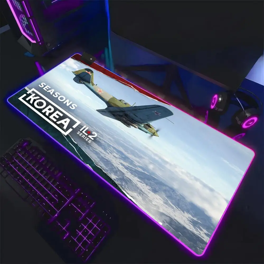Korea. IL-2 Series Mouse Pad RGB,Gaming Mat Led Mousepad，Extended,Large RGB Mat,SoftPad,DeskMat,Glowing Pad