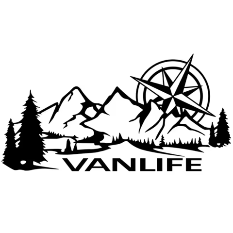 Car Body Side Stickers Camper Van Life Vanlife Decor Decal Vinyl Decoration for Truck RV Bus Caravan Minivan Auto Accessories