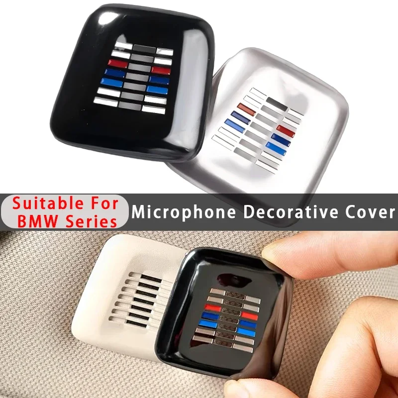 

For BMW 1 2 3 4 5 6 7 Series X1 X2 X3 X4 X5 X6 X7 Car Roof Speaker Microphone Dustproof Protective Cover Trim Sticker Accessorie