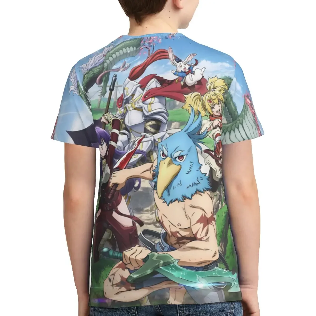 Anime Shangri-La Frontier T Shirt - Short Sleeve Crew Neck Soft Fitted Tee Shirts for Teen Girl & Boy