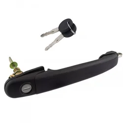 Car Exterior Door Handle With Key Lock for VW POLO Hatchback MK4 6N1 94-99 6N0837207C 6N0837207D