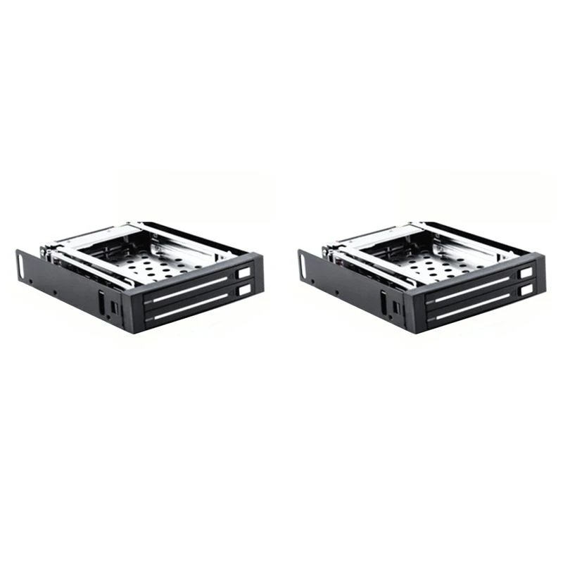 ULBS 2Pcs 2.5 Inch Floppy Disk Drive Tray 2-Bay Disk Drive SATA For HDD/SSD Hard Disk Enclosure Extraction Box