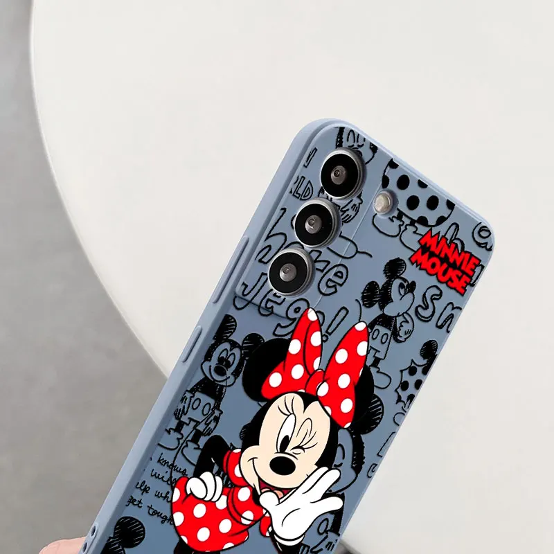 Casing ponsel silikon Minnie Mickey Mouse, s24FE untuk Samsung Galaxy S25 Ultra S24 S23 S22 Plus S21 S20 FE S10 S25Ultra