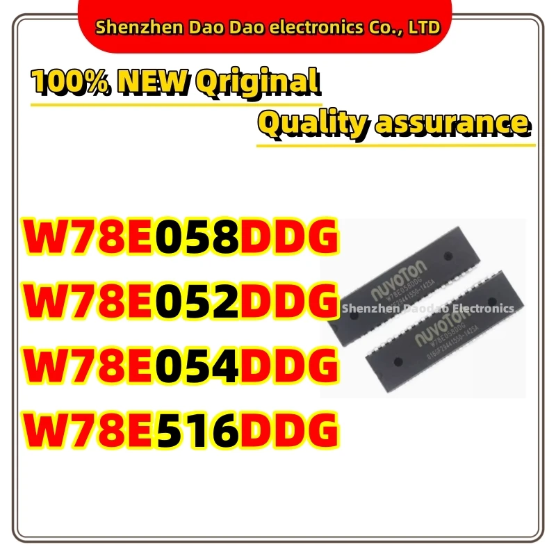 

5Pcs W78E058DDG W78E052DDG W78E054DDG W78E516DDG DIP-40 MCU New original microcontrol chip