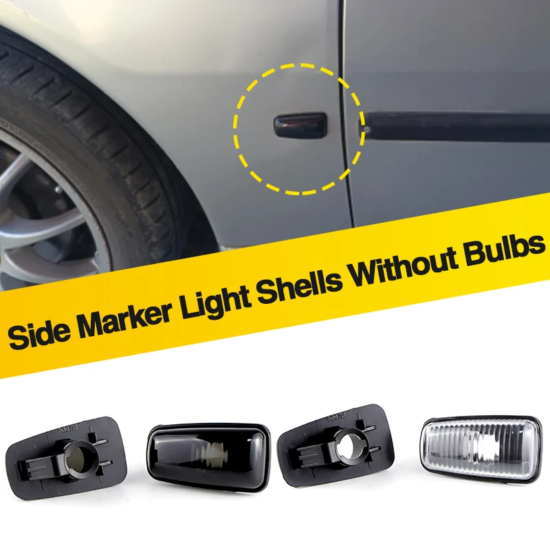 

2PCS For Peugeot 106 II 306 406 806 Expert Partner No Bulbs Fender Side Marker Indicator Light Covers For Citroen Berlingo Jumpy