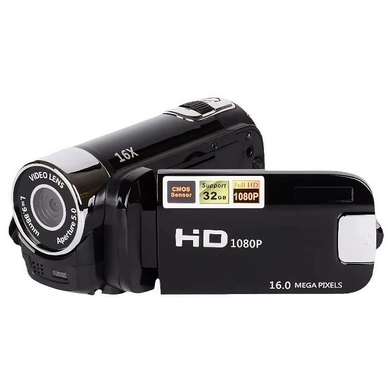 Digitale Videokamera 16MP 1080P Full HD 16X Zoom Drehdisplay Geschenk Camcorder