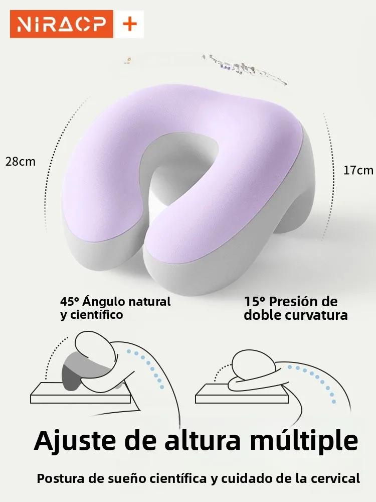 Almohada Nila Nap para Estudiantes de Primaria, Almohada de Verano para Dormir en la Mesa, Soporte para el Cuello, Relleno de...