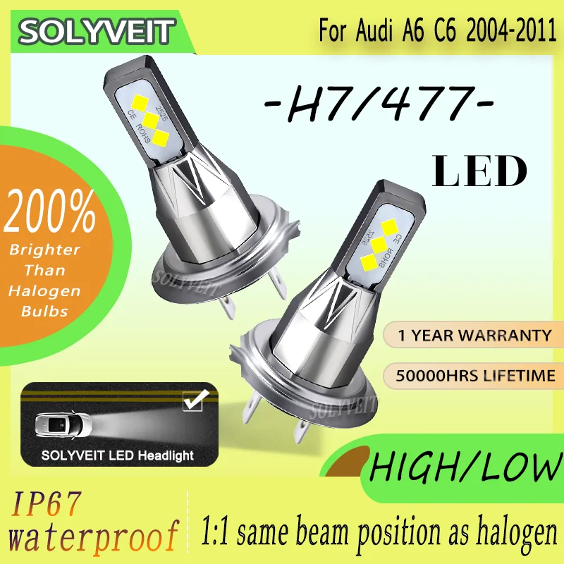 

Long Lifespan Night Vision Energy Efficient Effortless Setup Headlight For Audi A6 C6 2004 2005 2006 2007 2008 2009 2010 2011