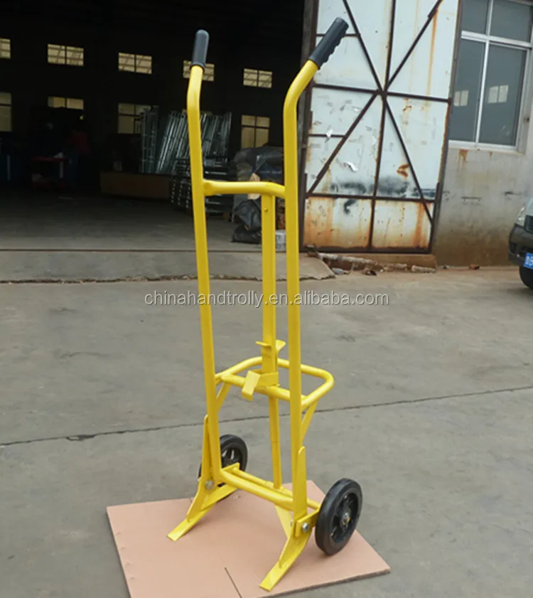 

manual hand push cart barrel trolley used for moving heavy oil drums