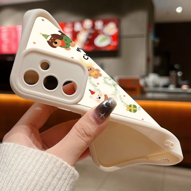 Cute Merry Christmas Phone Case For Samsung Galaxy A56 A16 A17 A36 A26 A55 A54 A15 S24 S25 FE S24 S23 S22 Ultra S25 Edge Cover