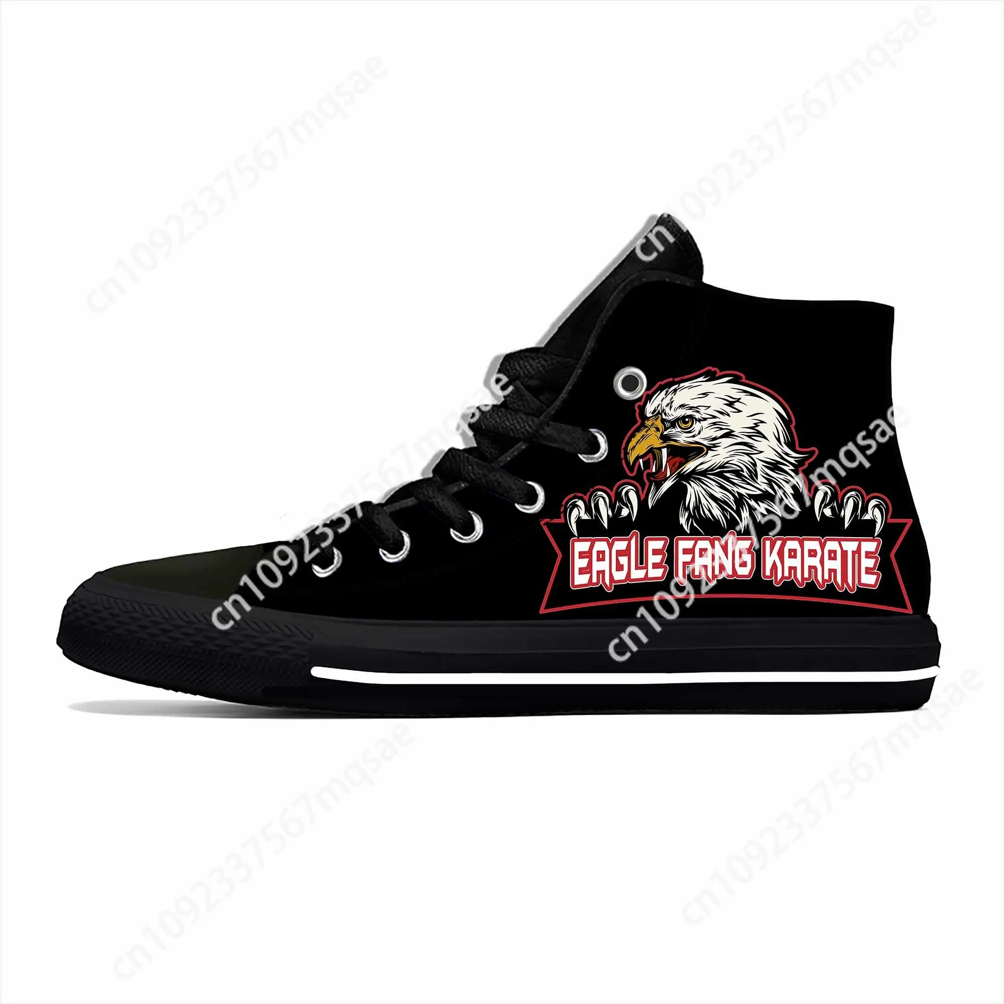 Kai Karate Anime Cartoon Fang Fashion Cobra Eagle Casual Cloth Shoes High Top Comfortable Breathable 3D Print Men Women Sneakers