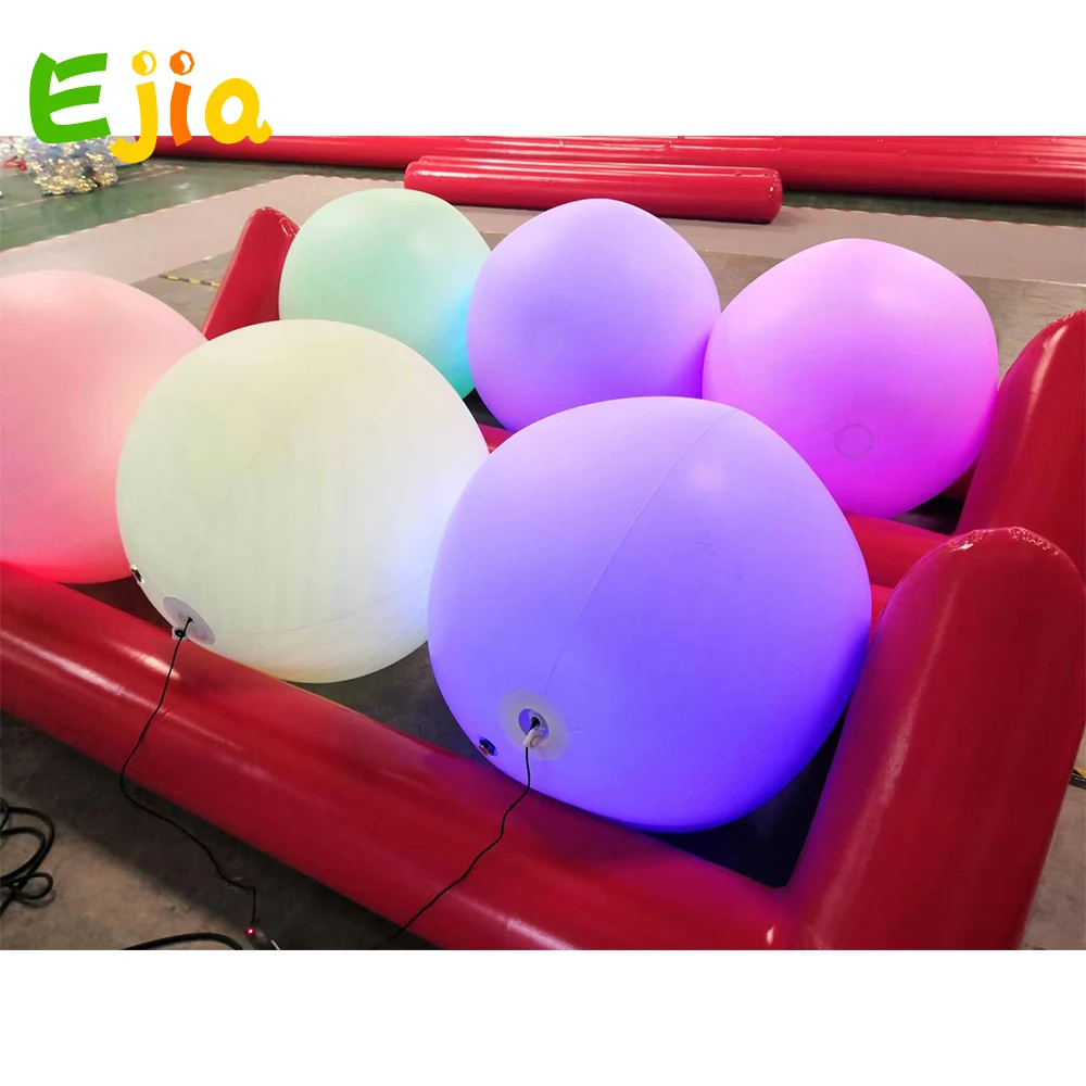 60/80/100/150cm Large Led Inflatable Touch Ball  Waterproof Inflatable Lighting Crowd Touch Balls For Party Wedding Advertising