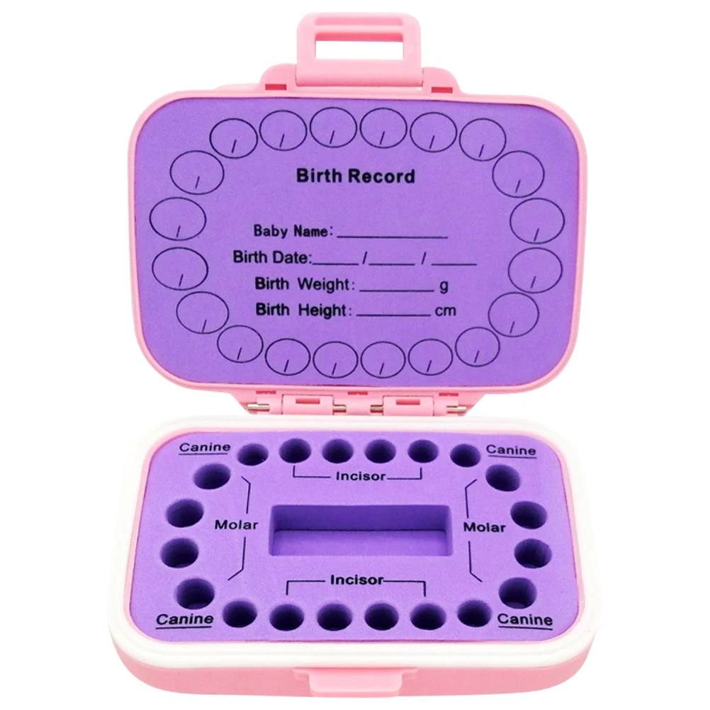 Deciduous Teeth Preservation Box Baby Tooth Storage Container Holder Kids Lost Teeth Memorial EVA Small White Box