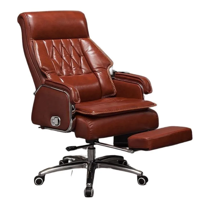 

ArtisticLife Leather Boss Chair Reclining Massage Executive Chair Business Office Chair Comfortable Sedentary Home Chair