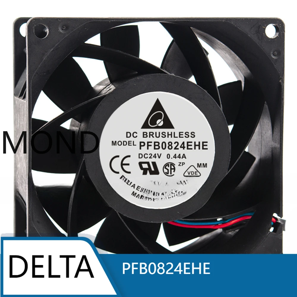 

PFB0824EHE Delta 8038 24V 0.44A 8CM DC Frequency Converter Axial Flow Cooling Fan