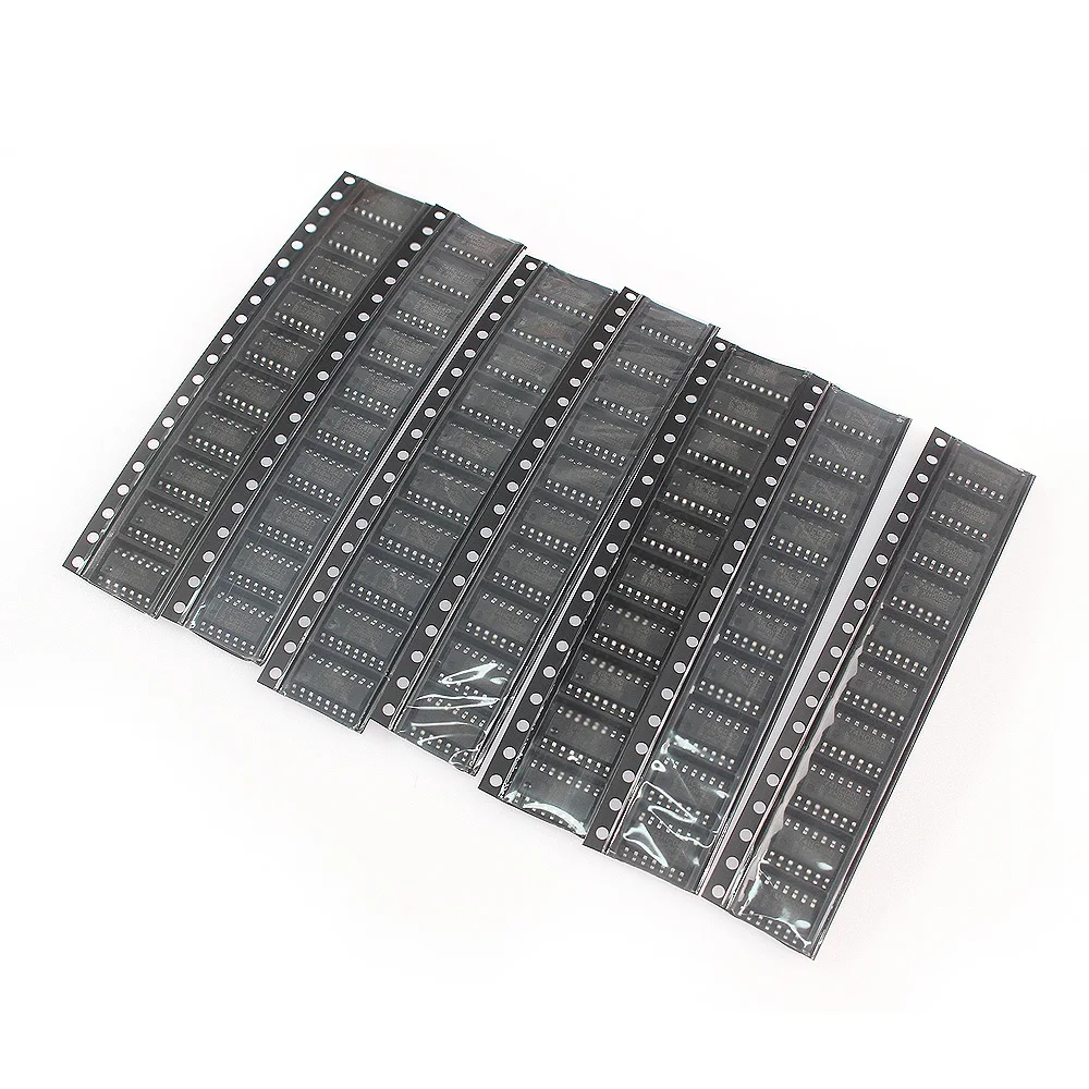 80pcs Logic IC Chip 74HC00D 74HC04D 74HC08D 74HC14D 74HC138D 74HC164D 74HC165D 74HC595D SOP Electronic Component Kit