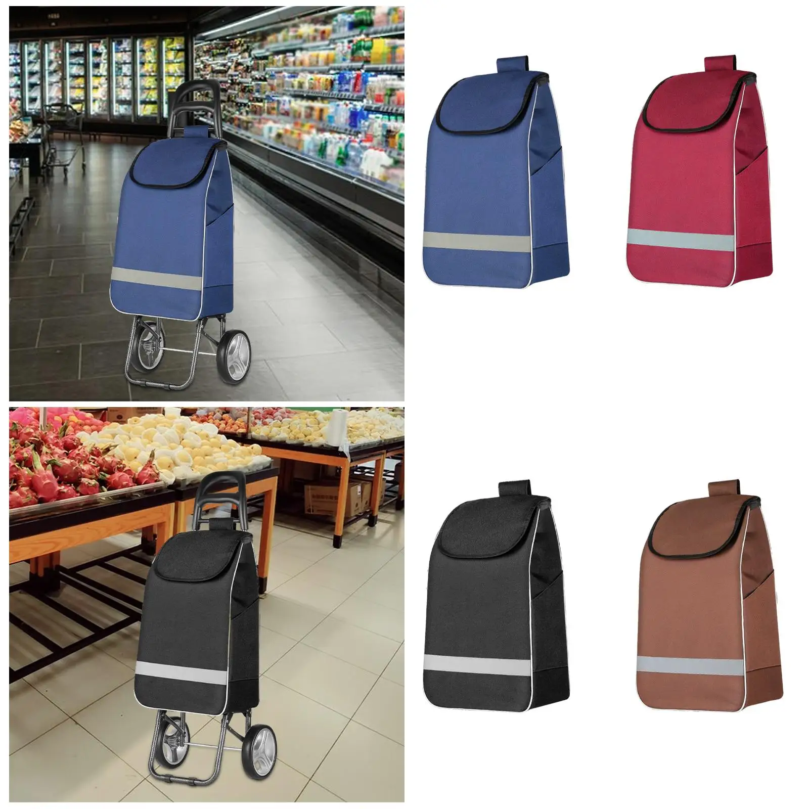 

Складная сумка для покупок, сменная тележка для хранения, запасная сумка для офисного дома