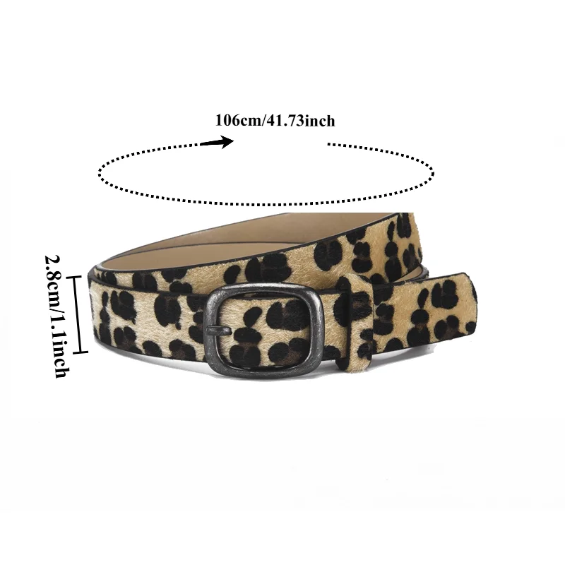 Korean-Style Minimalist Versatile Instagram-Inspired Belt Fashionable and Elegant Denim-Style Minimalist Black Women's Belts