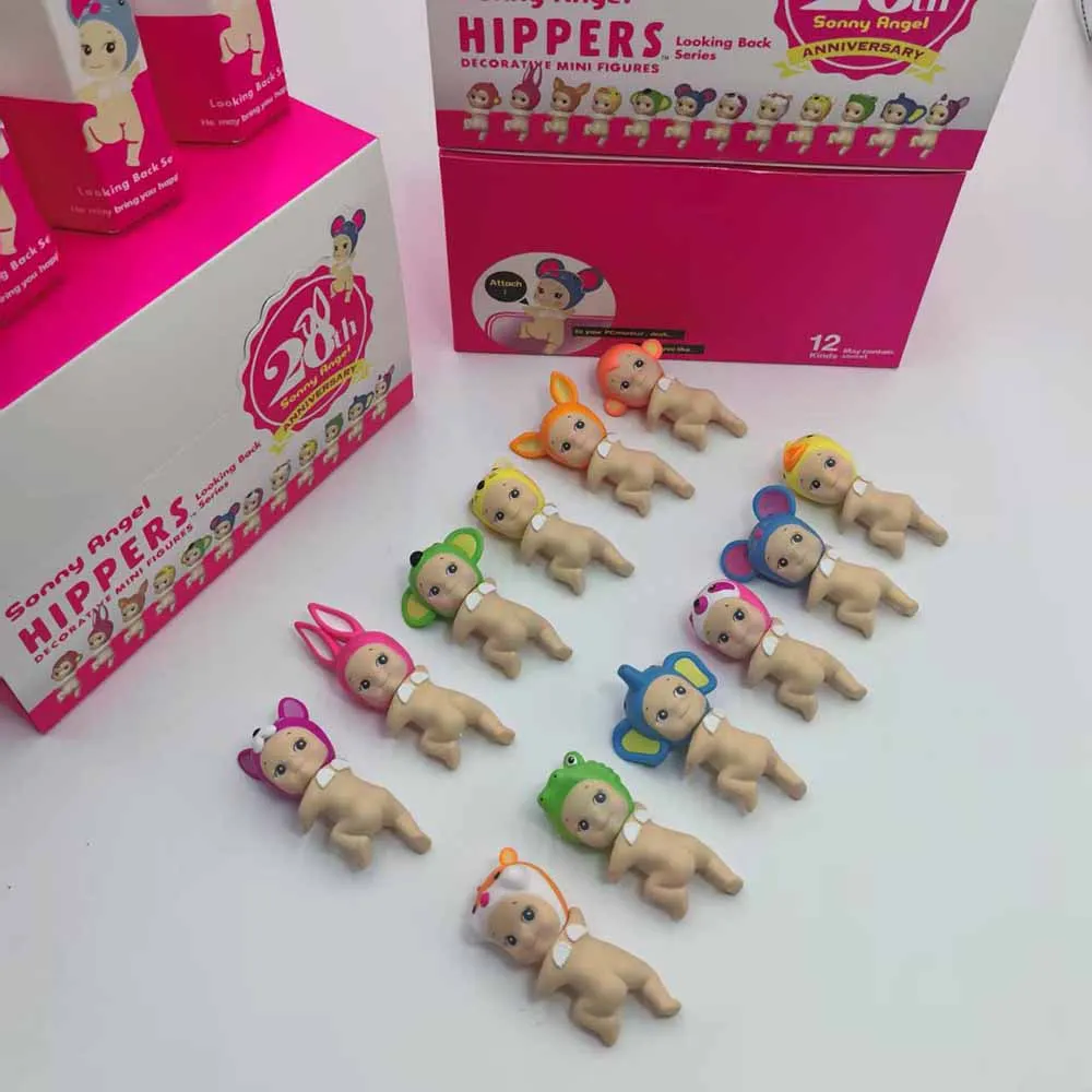 

High Quality Sonny Angel Blind Box 20th Anniversary Hippers Looking Back Anime Figures Ornaments Doll Fans Toy For Children Gift