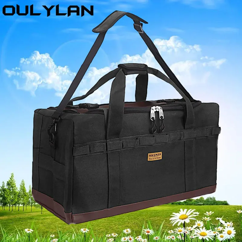 53L/120L Outdoor Waterproof Luggage Picnic Accessories Storage Outdoor Hiking Large Capacity Camping Supplies Bag Travel Folding