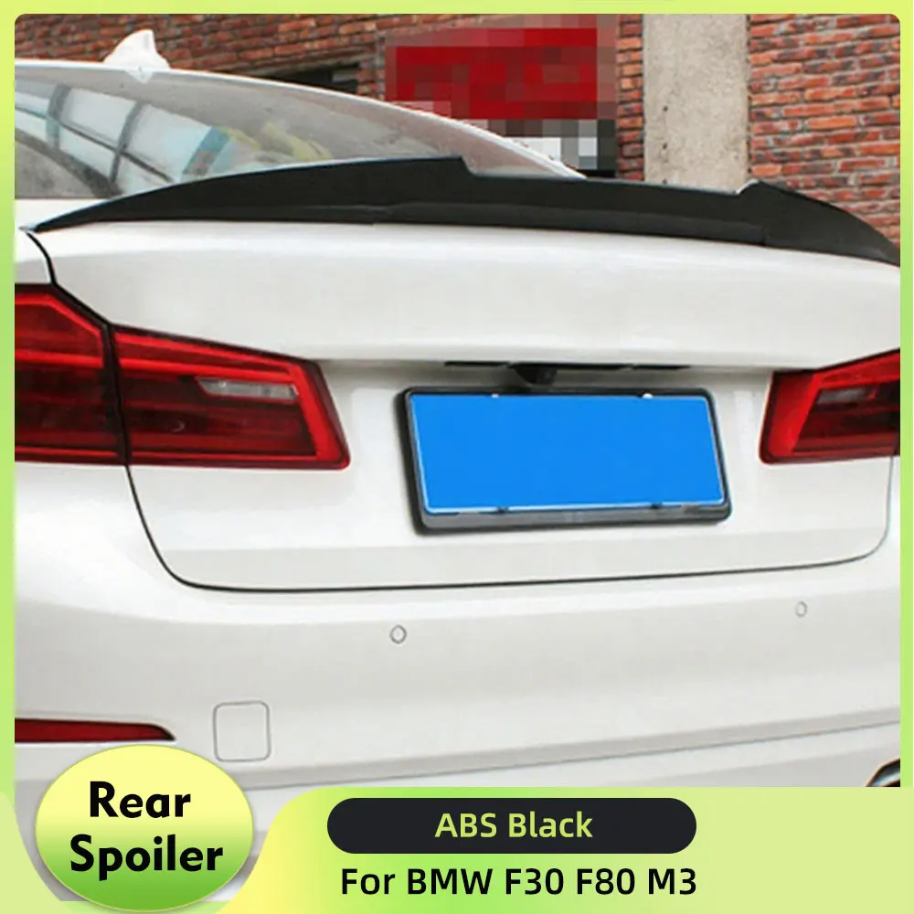 

Rear Trunk Spoiler Boot Lip for BMW F30 F80 M3 328i 335i 320i 330i 340i 316i 318i Sedan 2012-2019 ABS Carbon Look Wing Spoiler