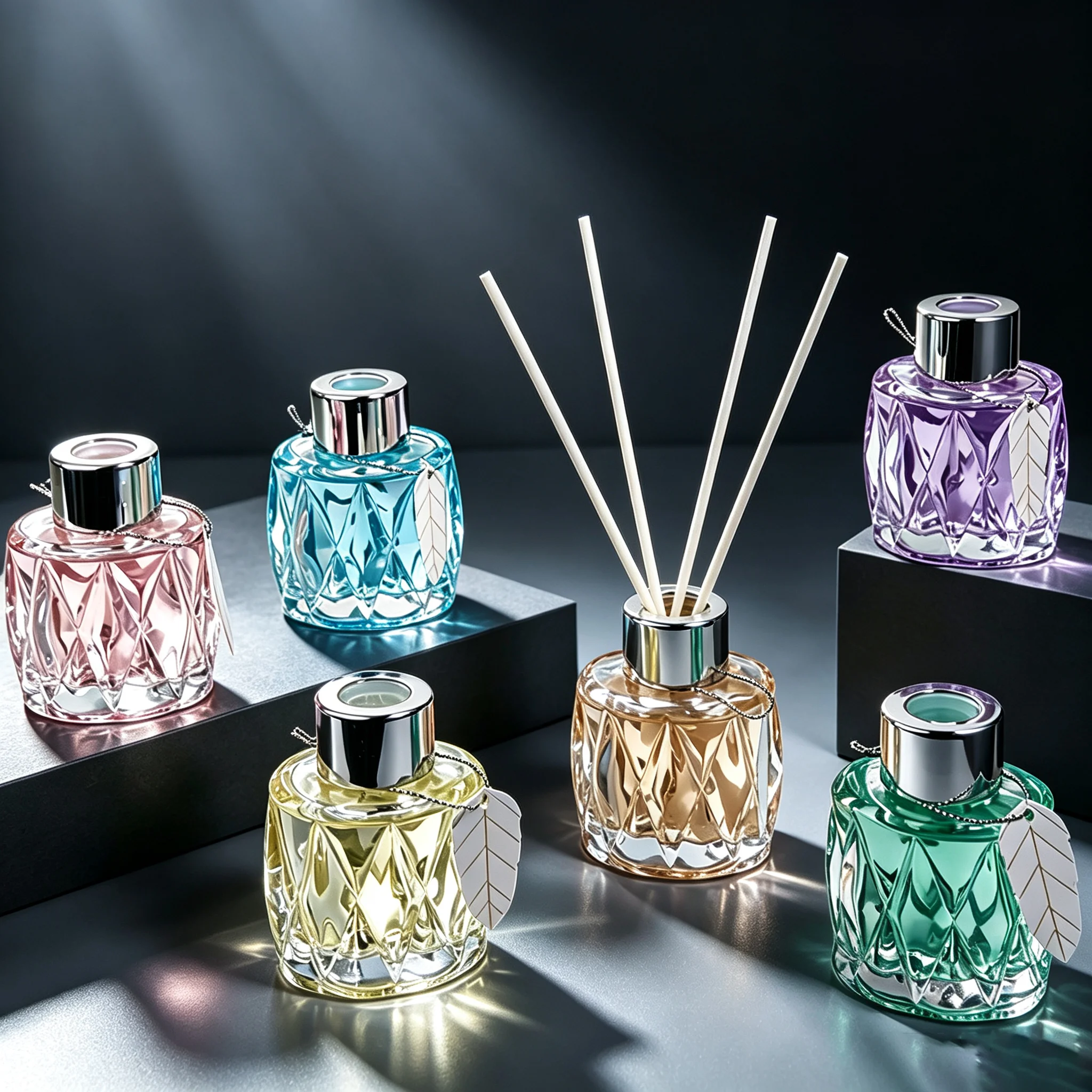 50ml Reed Diffuser Set Long‑Lasting Aroma Air Freshener Fragrance Oil for Living Room Bathroom Toilet Home Decor