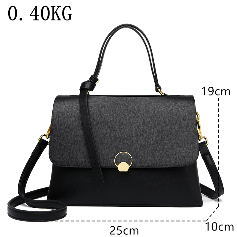 Brand Luxury Leather Crossbody Bag New Ladies Fashion Handbags Solid Color High Quality Shoulder Bags Designer Women\'s Tote