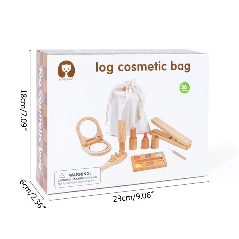 Caja herramientas para niños/cosméticos para estuche/kits médicos juguete educativo regalo cumpleaños para niños 15UB