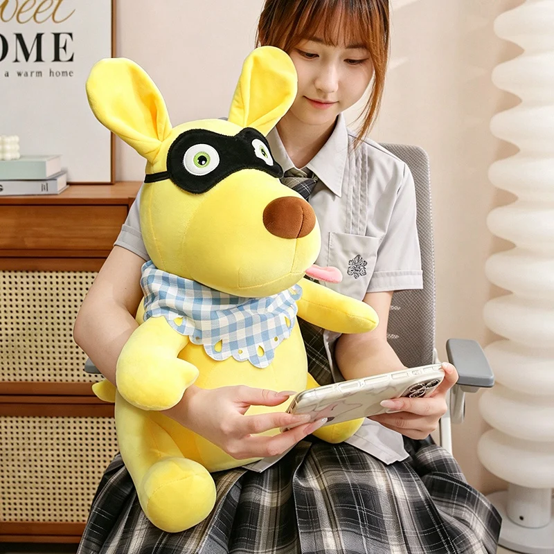 Kangaroo Plush Keychain Set Tongue Out Round Eye 15 to 50cm Hanging Charm Doll Choices for Travel Bag Accessory Souvenir