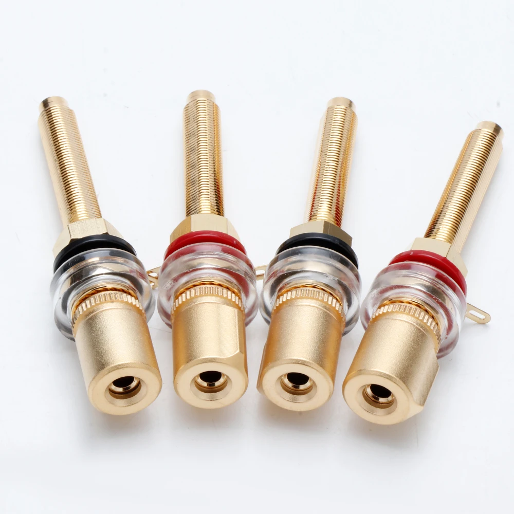 HiFi Lautsprecher Binding Post Kupfer Vergoldet Banana Jack Stecker HIFI Audio Lautsprecher Bananen Stecker Terminal – Detail 10