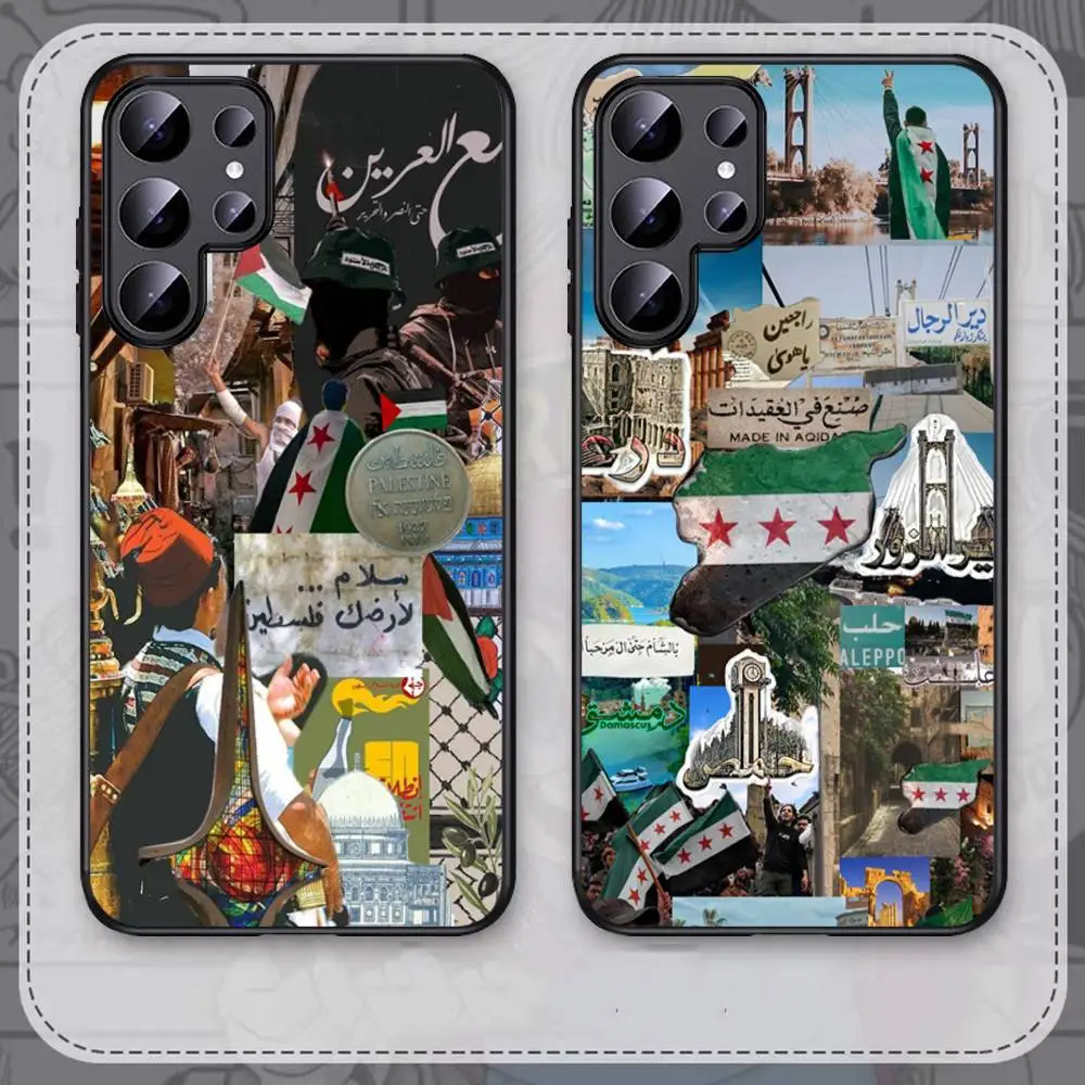 علم الثورة السورية لهاتف سامسونج جالاكسي S25 S23 S24 FE S22 S20 S21 S10 S9 Plus lite Ultra FE S30 Note 20 10