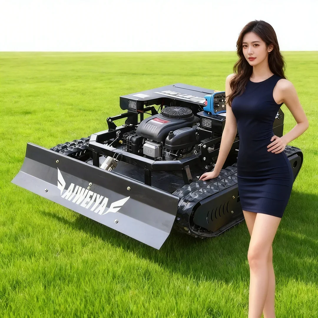 

Customized Automatic Lawn Cutting High Power Flail Lawn Mower Smart Remote Tank Robot for Household Agricultural Commercial