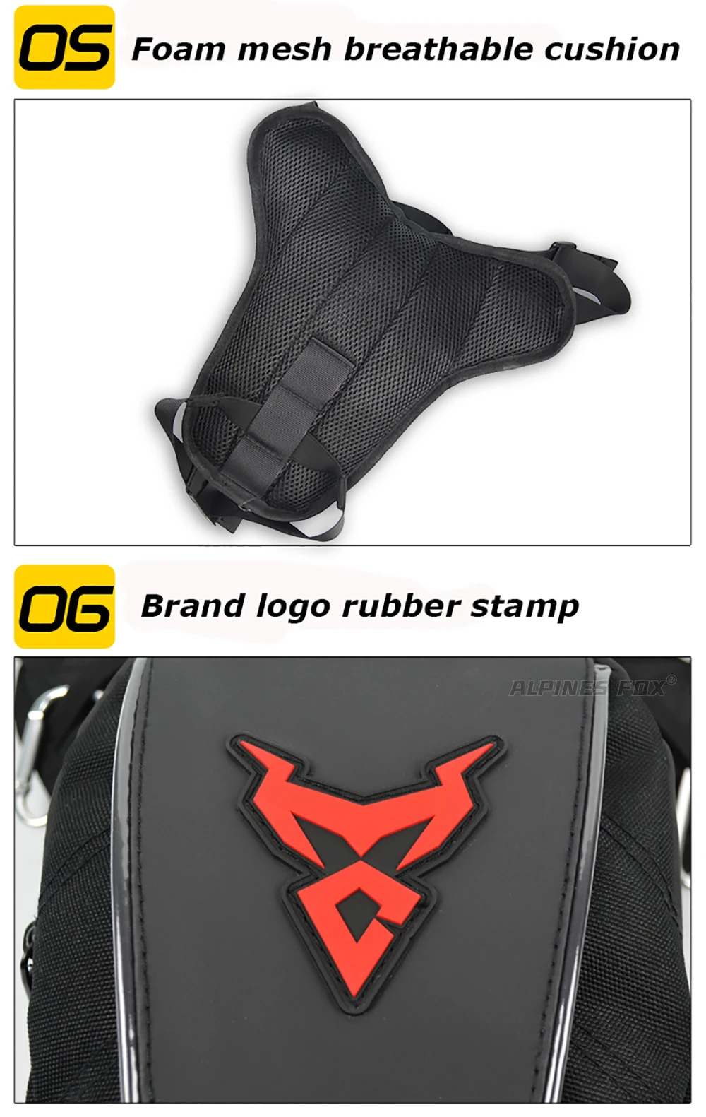 Moto zentrische wasserdichte Motorrad-Heck tasche Multifunktions-Rücksitz tasche Hochleistungs-Motorrad tasche Fahrer-Fallbein-Seiten tasche – Detail 29
