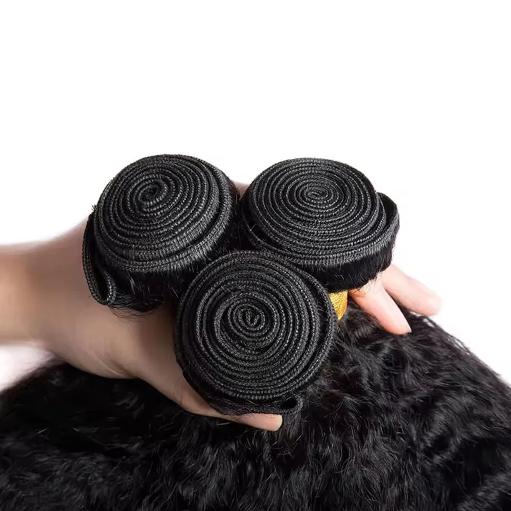 Mechones rectos y rizados de 8-30 pulgadas, paquete de cabello humano sin procesar, 3 paquetes, 100% cabello humano brasileño, extensión de cabello liso rizado