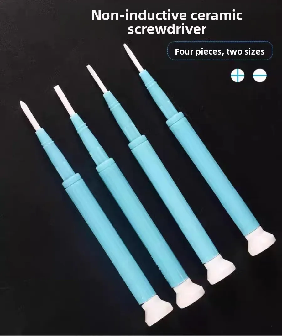 Präzisions-Keramik-Schraubendreher-Bit-Set mit rutschfester Einstellung, rutschfester Stift-Schraubendreher, Flachkopf- und Kreuzschlitz-Set – Detail 1