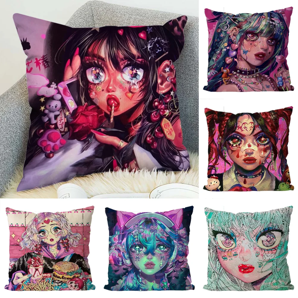 

Eunpyon Art Pillow Case Luxury Double-sided For Car Pillows 45x45 Cushions Cover Home And Decoration Sofa Pillowcase 50x50