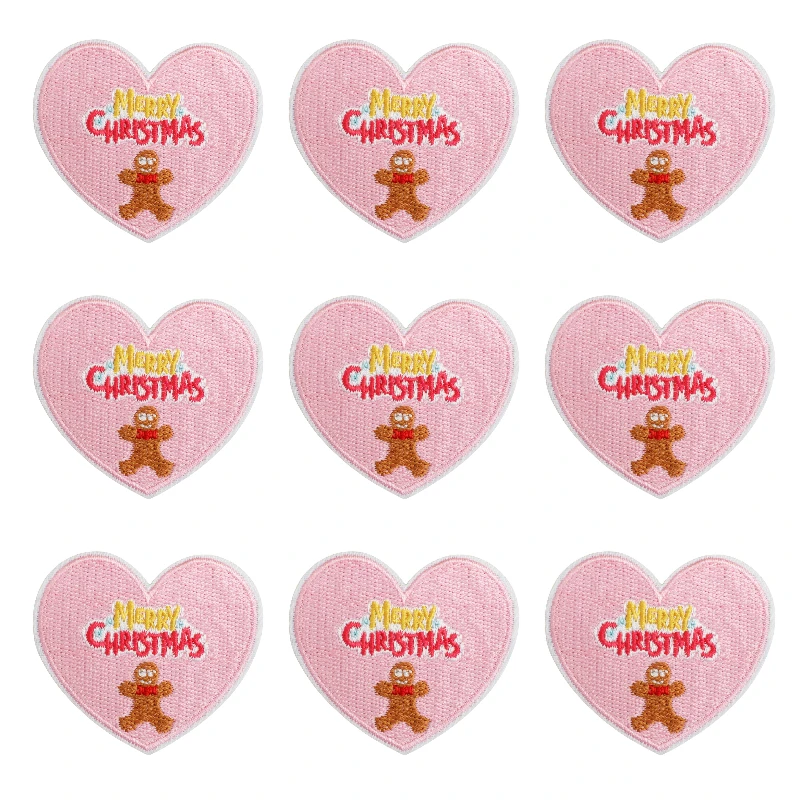 10PCS/23PCS/Set Wholesale Christmas Badge Embroidery Patch Ironing Clothes Hat Bag Shoe Repair Materials Gift Box Decoration DIY