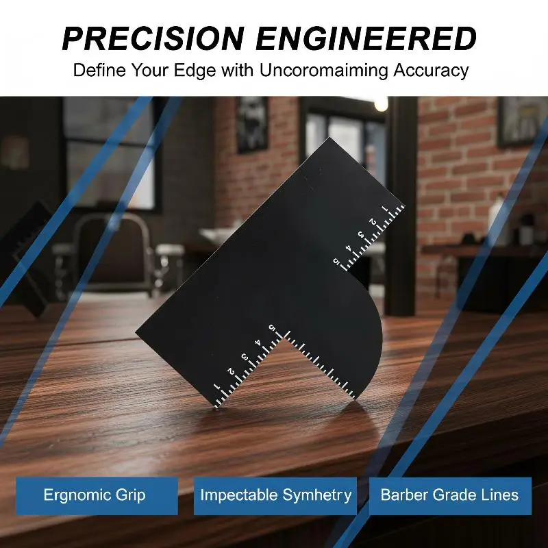 Hairline Enhancement Card Beard Line Up Shaping Tool Lineup Guide Perfect For Styling Edging Barber Hair Grooming