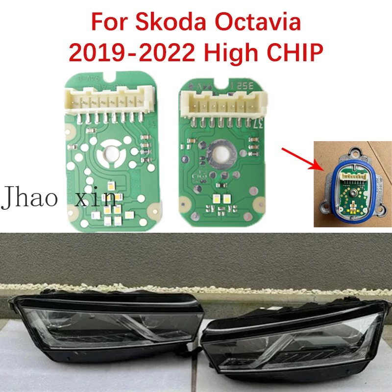 Circuit Board Ballast White Light Source Angel Eye For Skoda Octavia IV NX NN LED Headlight Module DRL CHIP 2019-2022 5E3941645B